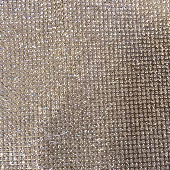 Nina clutch with gemstones Silver 9x7.5” - Picture 3 of 13